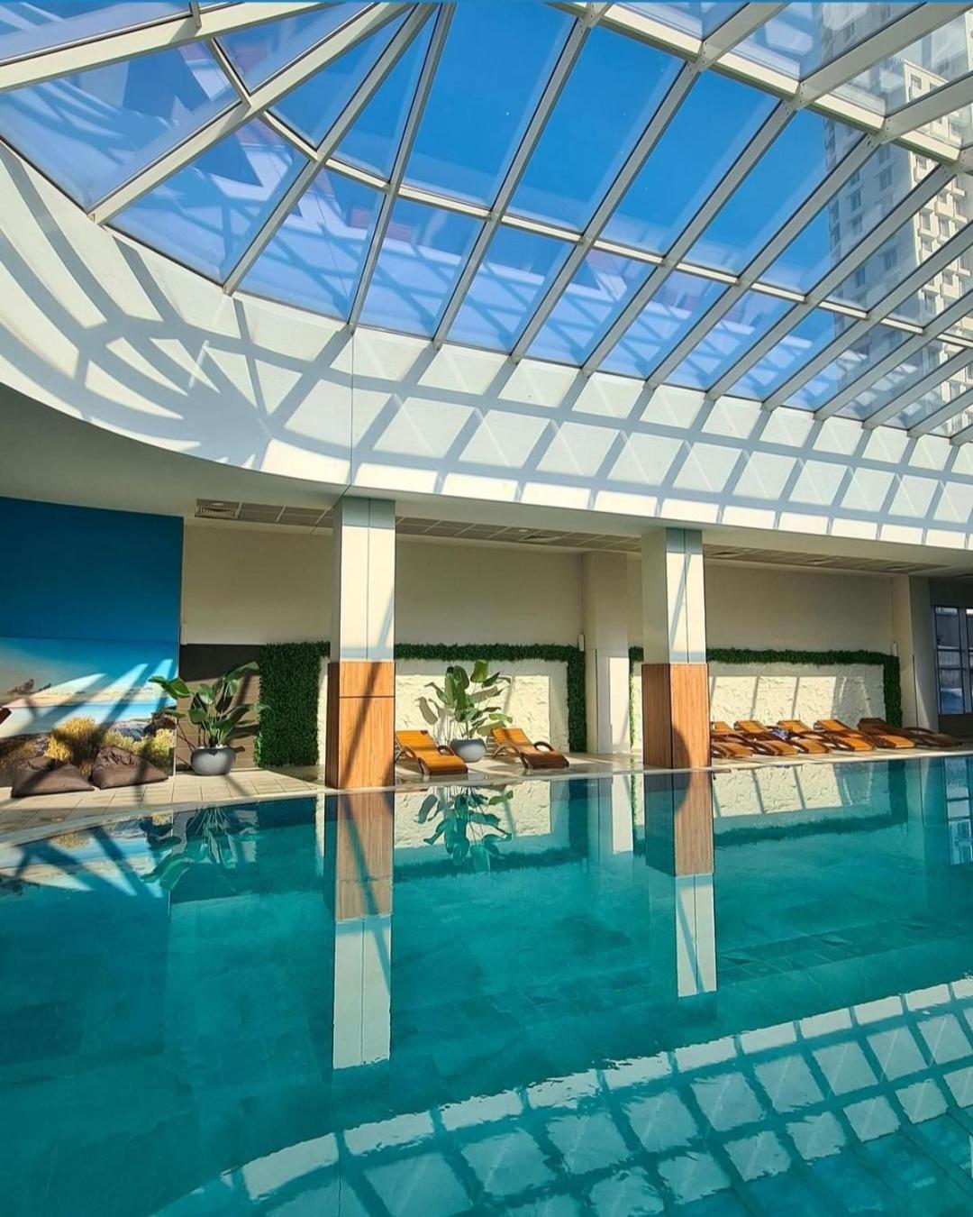 Cevahir Sky City Apartment With Spa, Pool & Fitness Included Skopje Ngoại thất bức ảnh